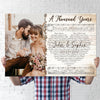 Couple Favorite Song Lyric Anniversary Personalized Canvas