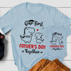Together Dinosaur Father&#39;s Day Baby Onesies Personalized Gift For Daddy And Me