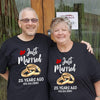25th Wedding Anniversary Just Married Couple Personalized Shirt