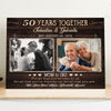50th Wedding Golden Anniversary For Parents Photo Personalized Canvas