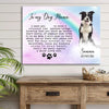 Personalized Gift For Dog Mom Memorial To My Dog Mama Canvas