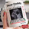 Dear Daddy Merry Christmas Mug Personalized Gift For Expecting Dad