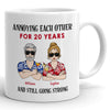 Annoying Each Other Funny Old Couple Anniversary Personalized Mug - Family Panda