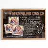Bonus Dad Stepdad Daughter Thank Meaningful Personalized Canvas