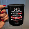 Dad Thanks For Teaching Me How To Be A Man Mug Personalized Gift For Dad