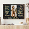 Couple Husband Wife Wedding Anniversary I Love You Personalized Canvas