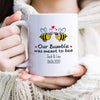 Couple Online Dating Bumble Bee Funny Anniversary Personalized Mug