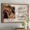 Couple Wedding Marriage Anniversary Lifetime Personalized Canvas - Family Panda