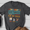 Dog Mom Dog Dad Retired Work For My Dog Funny Personalized Shirt - Family Panda