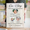 Family Wife Husband Anniversary Our Story Personalized Canvas - Family Panda