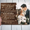 Couple Anniversary I Cross My Heart Personalized Canvas