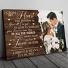 Couple Anniversary I Cross My Heart Personalized Canvas