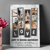 Couple Anniversary Wedding Wife Husband Love Personalized Canvas