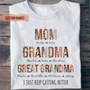 Great Grandma Keep Getting Better Leopard Autumn Personalized Shirt