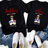 Wifey Hubby Est Couple Anniversary Cool Personalized Matching Shirt