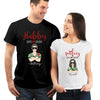 Wifey Hubby Est Couple Anniversary Cool Personalized Matching Shirt