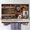 Wife Husband Couple When I Tell Love Anniversary Personalized Canvas