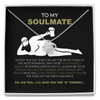 To My Soulmate Beer Drinking Best Friend Funny Necklace Gift For Her