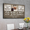 50593-Personalized 50 Year Anniversary Gift For Parents, Gold 50th Anniversary Gift Custom Photo, Together We Built A Life Canvas H0