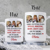 93230-Father&#39;s Day Dad With Sibling And Favorite Kid Personalized Image Mug H0