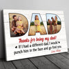 93963-Thanks For Being My Dad Gift From Children Personalized Canvas H1