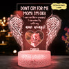 94983-Dog Mom Gift Memorial Pet Don&#39;t Cry For Me Personalized Night Light H4