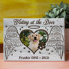 95132-Dog Waiting At The Door Gift Pet Memorial Personalized Canvas H4