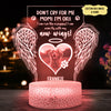 95166-Dog Mom Gift Memorial Pet Fly With New Wings Personalized Night Light H4