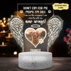 95167-Dog Mom Gift Memorial Pet Fly With New Wings Personalized Night Light H5