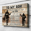 Hunting To My Son From Dad Gift For Son Personalized Canvas