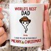 World&#39;s Best Dad Mug Personalized Funny Christmas Gift For Father
