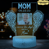 Angel Wing Night Light Personalized Photo Memorial Gift For Loss Of Mother