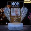 Angel Wing Night Light Personalized Photo Memorial Gift For Loss Of Mother