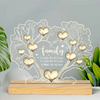 Family Name Tree Light Plaque Personalized Gift For Grandparents Parents