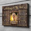 95021-Dog Memorial Pet I&#39;ll Be Waiting At The Door Personalized Canvas H0