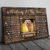 95022-Dog Memorial Pet I&#39;ll Be Waiting At The Door Personalized Canvas H2