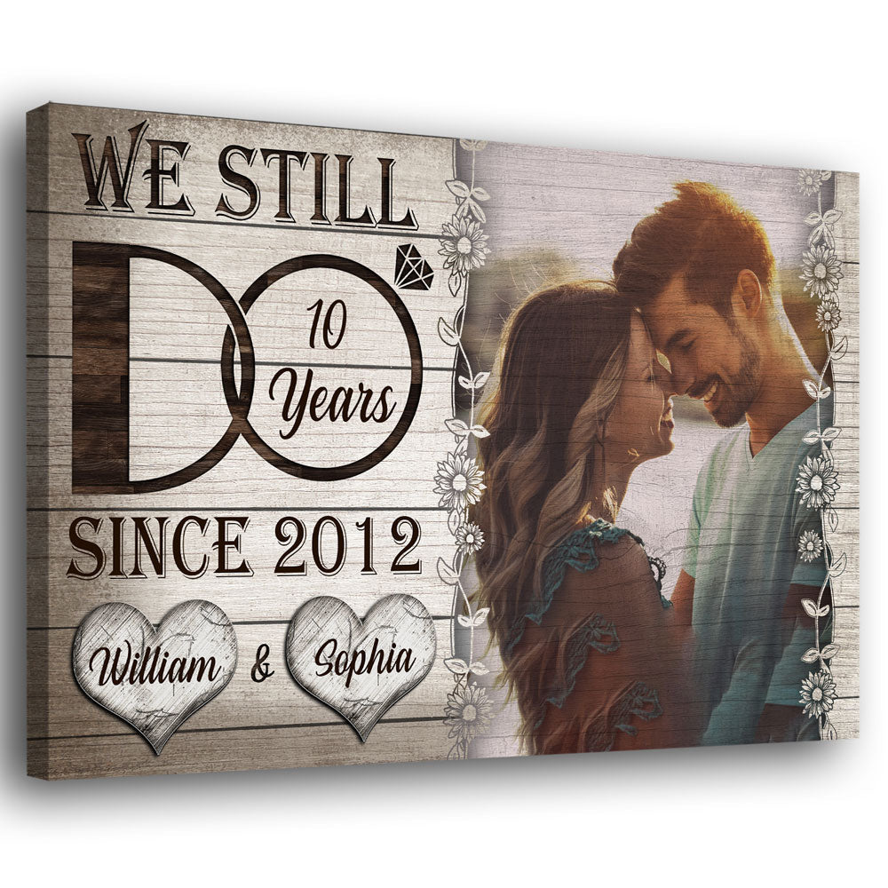 94920-Wedding Anniversary Couple Still Do Wife Husband Personalized Canvas H2