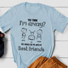 Best Friends Bestie Crazy Funny Personalized Shirt