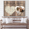 Personalized Gift For Her For Him Anniversary Gift Map Canvas