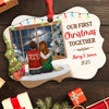 First Christmas Together Personalized Christmas Ornament For Couple - Gift For Him, For Her