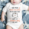 Thanks For Wiping My Ass Baby Onesie Personalized Mother&#39;s Day Gift