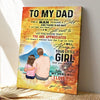 To My Bonus Dad Canvas Personalized Gift For Dad