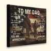 Little Boy To My Dad Hunting Poster, Canvas Gift For Dad From Son
