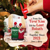 From Our First Kiss Till Our Last Breath Personalized Christmas Ornament For Couple