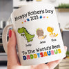 World&#39;s Best Daddysaurus Mug Personalized Father&#39;s Day Gift For Dad