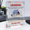 I&#39;m Just A Little Bump Acrylic Plaque Personalized Gift for Grandma