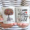 To Our Family You Are The World Tree Mom Meaningful Personalized Mug - Family Panda