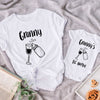 New Grandma And Baby Wine Lovers Funny Matching Personalized Shirt