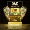My Angel Night Light Personalized Photo Memorial Gift For Loss Of Dad
