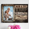 Parent Mom Dad Happy 50 Anniversary Personalized Canvas